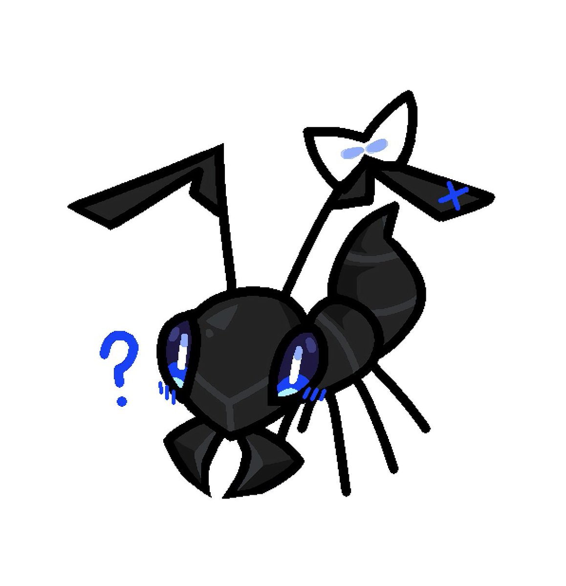 How’s the weather up there ? 🐜💙#art