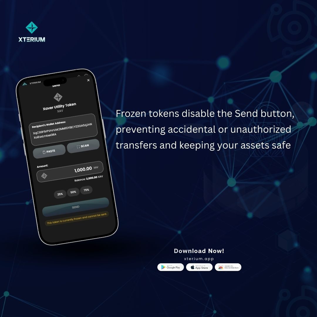 XteriumWallet's tweet photo. Real-time protection keeps your assets secure during compliance checks, system updates, and audits—so your transfers stay safe without interruption. 

#Xterium #SecureTransfers #AssetProtection #RealTimeSecurity https://t.co/lcXR5OahRw