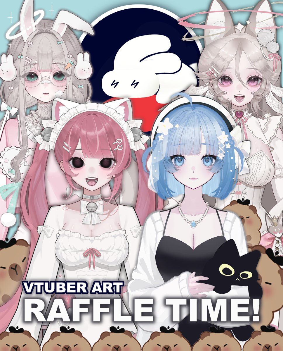 VTUBER ART RAFFLE — 
(Feb 5 - Feb 8, 2026)

Hiii <3 this is a 100 followers special on IG! Thank you for ur support, it really helps me grow so i decided to celebrate this achievement by hosting an art raffle!

#vtuber #artraffle #commissionopen
#live2d #Giveaway #vtubermodel