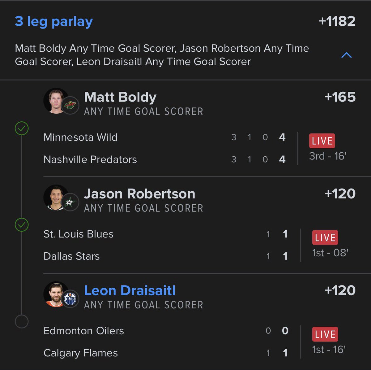 $120 GIVEAWAY TO ONE OF YALL WHO 💛+🔁 LEON COMES THROUGH!!

Boldy ✅
Robertson ✅

Can we cash the favorite POTD? 👀