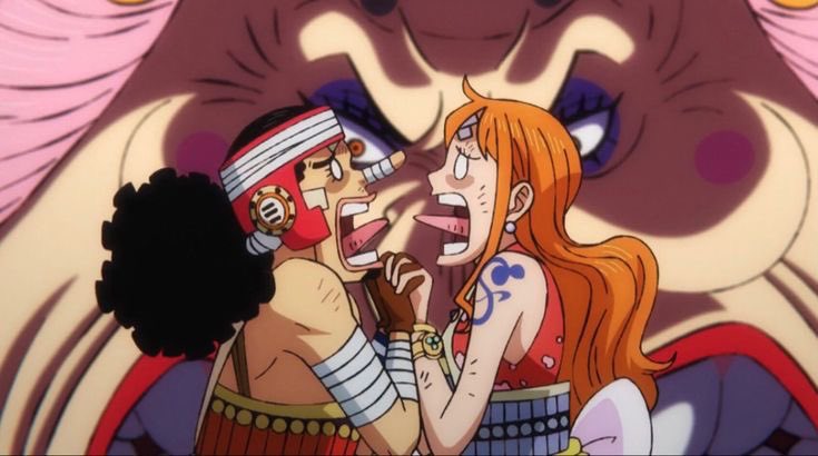nami and usopp finding themselves in ridiculous situations and girlbossing out of it #ONEPIECE