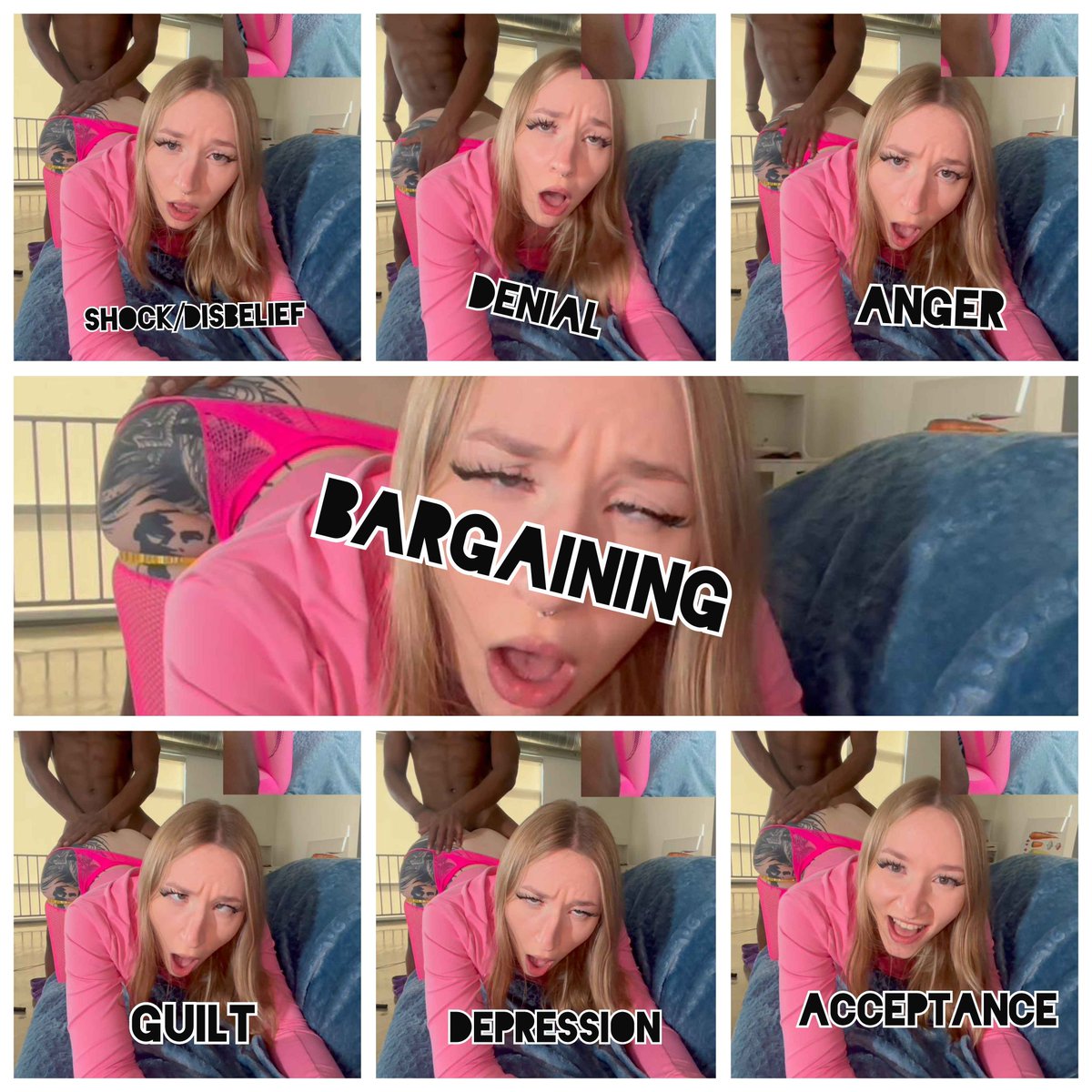 The 7 stages of bbc acceptance 💕♠️