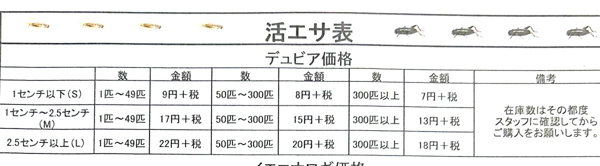 mi_do1224's tweet photo. @LIZARDHOUSE0818 だいぶ前に見つけた値段表ですが、これで合っていますか？ https://t.co/b2wE3PIhjn