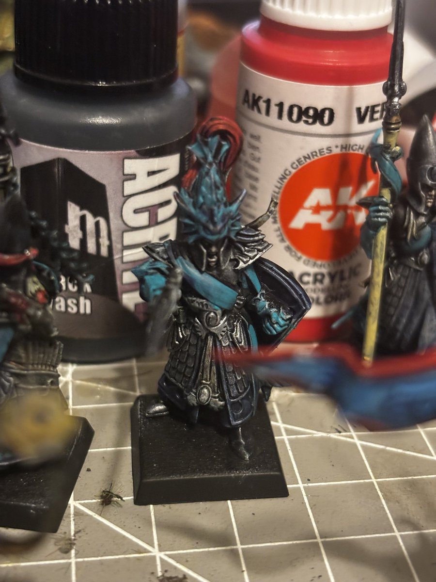 KerrickHobbys's tweet photo. Touched by Nurgle, but through the grace of Isha pushed through enough to get a little more done on the Isle of Blood Lothern Sea Guard. 

#modelpainting #wipwednesday #warhammercommunity #warhammerfantasy #oldhammer https://t.co/MgaTHGudcZ