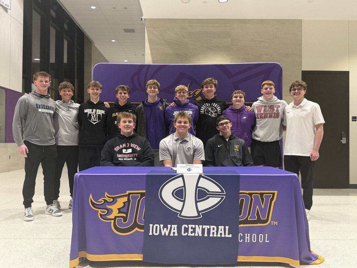 Max Mincks signs tonight for Iowa Central Community College baseball! What an incredible achievement! Max has been a powerful athlete and a true leader both on and off the field. His journey isn't over yet—determined to bring home the trophy. <a href="/JohnstonCSD/">Johnston Schools</a> <a href="/JohnstonDragons/">Johnston Baseball</a> ⚾🏆