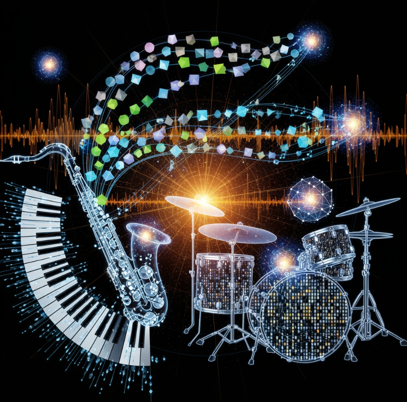 Desaimoh7Moh's tweet photo. Improvisation meets immutability in my jazz club. Every performance becomes a blockchain transaction. Musicians validate through rhythm. Audience participation drives consensus. Notes scatter across distributed speakers. Pure creativity recorded forever @DataHaven_xyz https://t.co/9jpgDshcAG