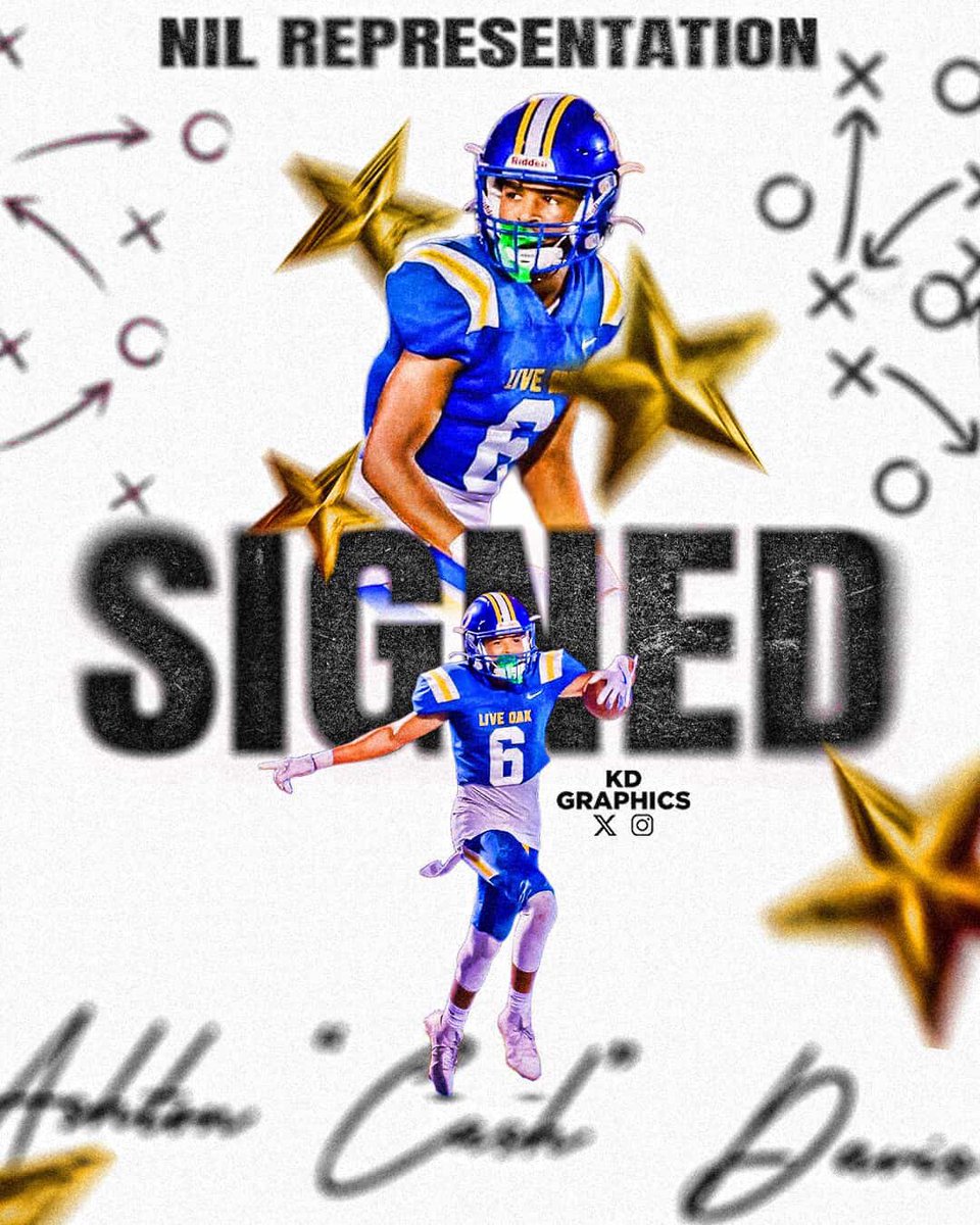 JoeVac70's tweet photo. Excited to welcome new client  @Cash6Davis to the family for NIL representation. The 6’0 2027 WR had 68 receptions for 1341 yds and 13 Touchdowns this year. The sky is the limit for this young man. Time to get to work. https://t.co/Gsp7q8Pz8k