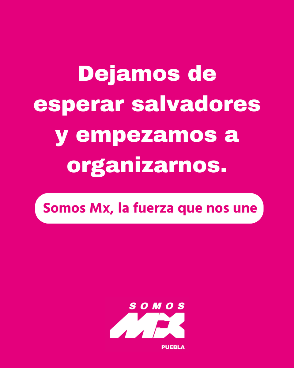 Cuando la ciudadanía se organiza, el cambio es posible.
Afíliate a #SomosMx.
somosmx.org.mx/afiliate-y-con…