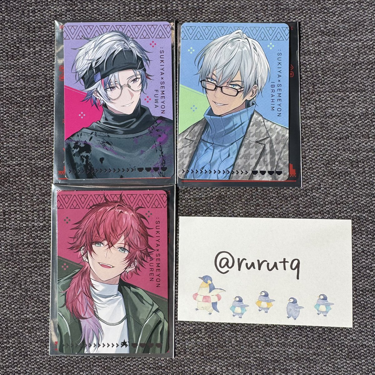 rurutq's tweet photo. 【交換】すき家 にじさんじ せめよん せめ4 オリジナル カード 特典

譲）画像1枚目

求）画像2枚目👑

郵送での交換希望です。
検索からもお気軽にお声掛けください。 https://t.co/LbyMHa7Acg