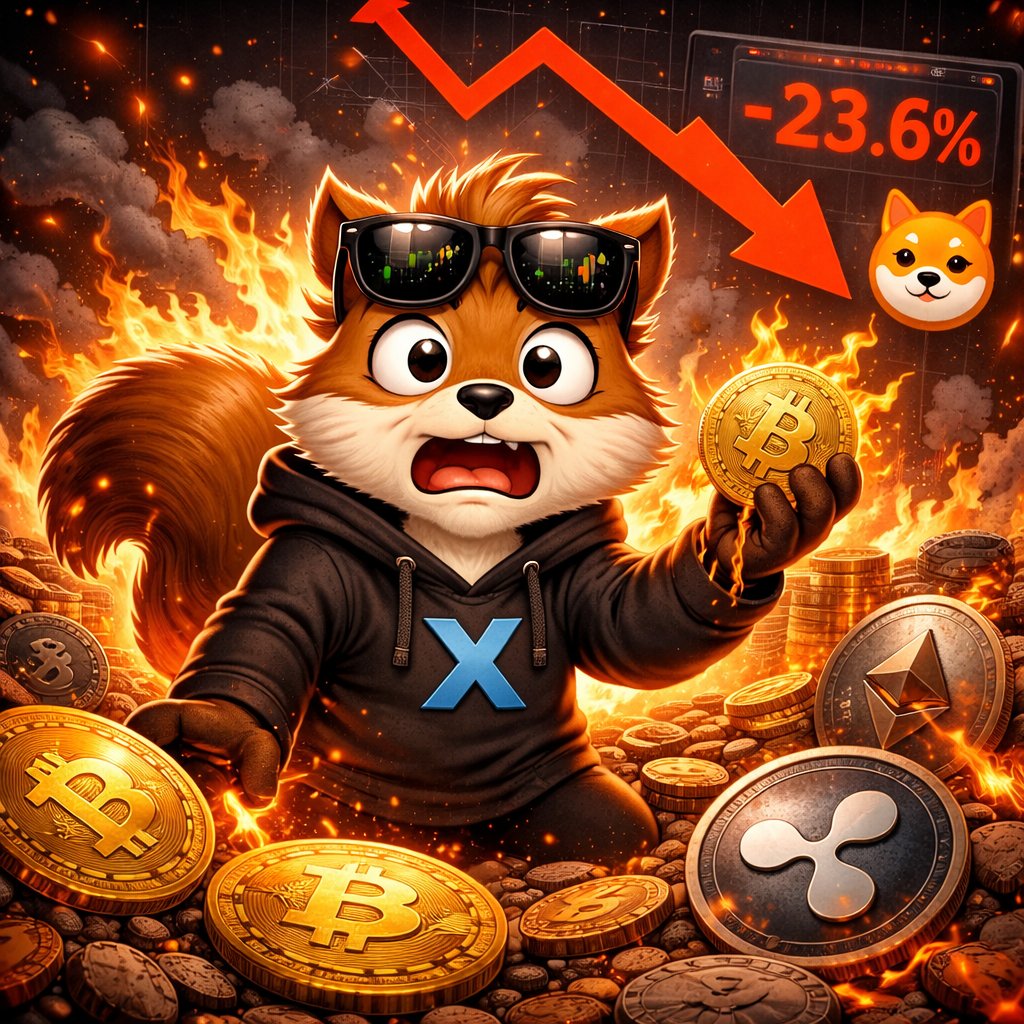 Red everywhere.
Portfolio screaming.
Squirnix still watching the chart like: 👀🔥
Welcome to crypto.
#Crypto #Squirnix #MarketCrash