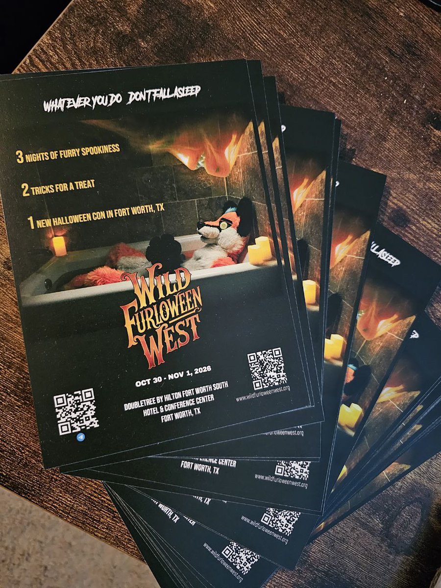 WFWCon's tweet photo. Hey there furry friends. we officially have our Wild Furloween West website up https://t.co/AqFU5eLPbY
In the mean time you can follow our Telegram Announcements page @wfwofficial 
#wfw #Furcon #Furryconvention #anthroexpo #Fyp #viral #furry #convention #texas #trending https://t.co/22w3qZZy4g
