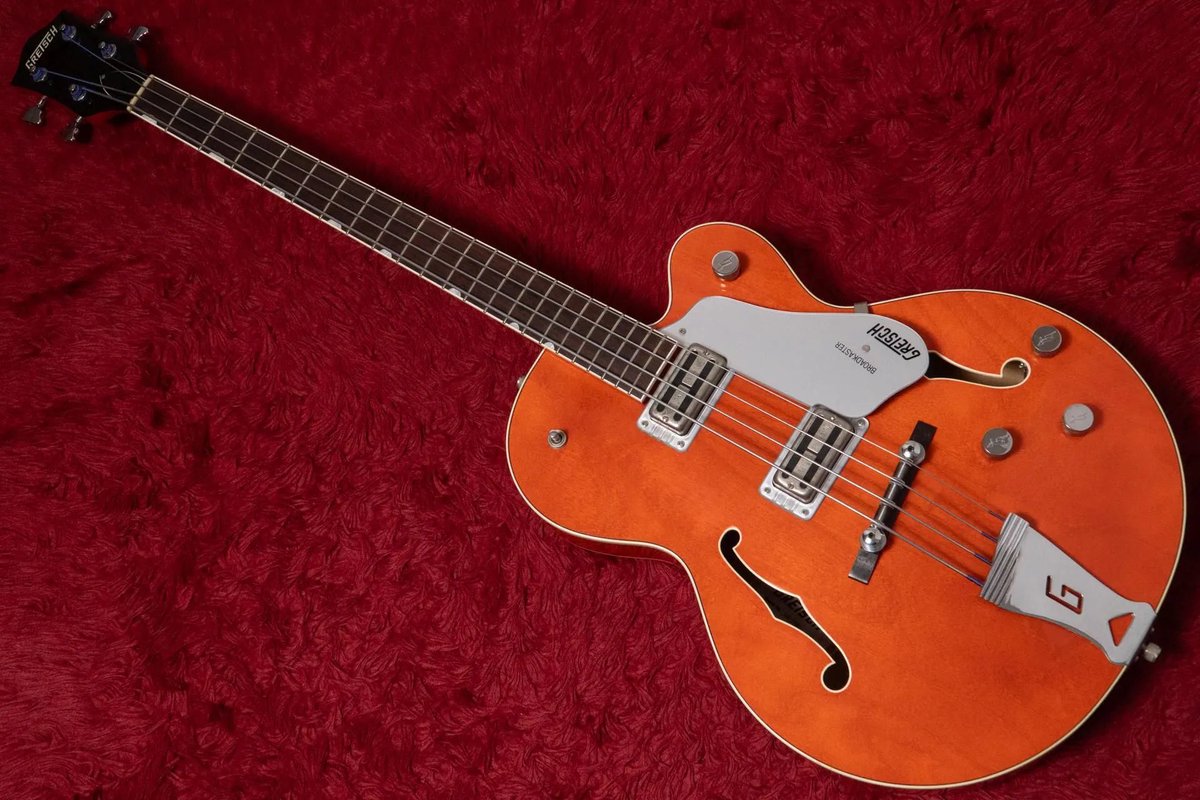 used】GRETSCH / G6119B Broadkaster Bass Orange Stain サウンドも