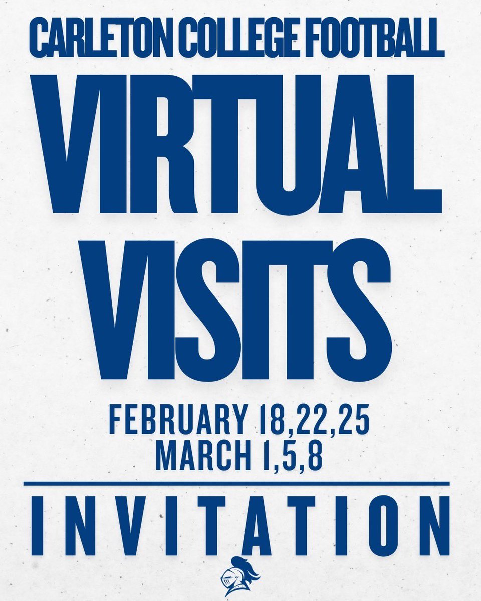 Thank you so much <a href="/CoachJournell/">Tom Journell</a> for the virtual visit invite! Im really excited to learn more about Knight Football!
<a href="/Tos93/">Coach Santos Carrillo</a> <a href="/CarletonFB/">Carleton Football</a> <a href="/AB_Balogh21/">Coach Balogh</a> <a href="/CoachVanEpps/">Coach Scott Van Epps 🏈</a>