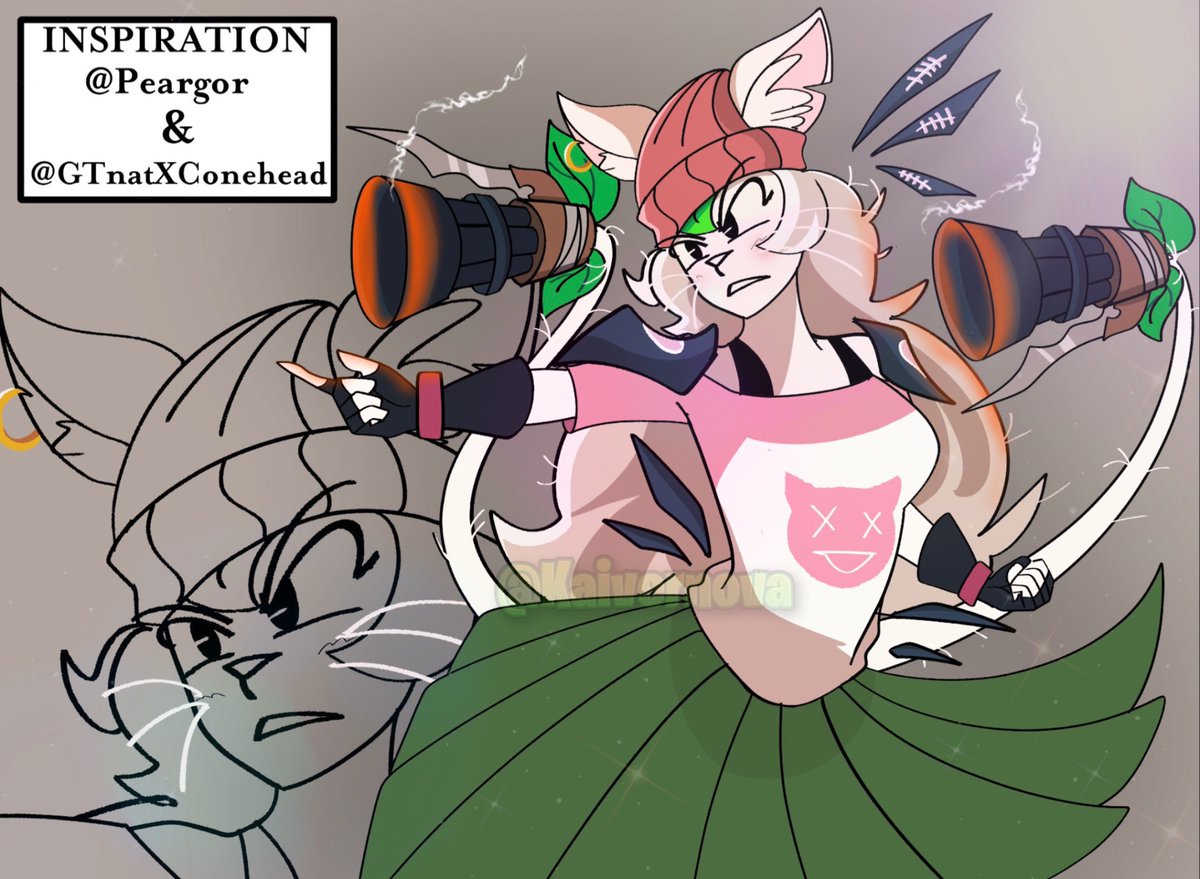 Cat Tail Fusion again From two Amazing Artists @Peargor