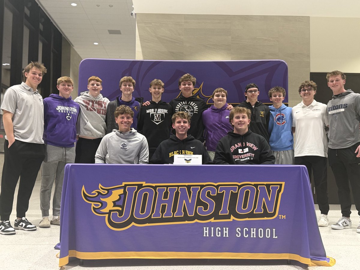 Sam Kinney officially signed with Blackhawk Community College baseball, what a fantastic achievement! His journey isn't over, though. This season, he's hitting the diamond, fired up to bring home the trophies and deliver an incredible season. <a href="/JohnstonCSD/">Johnston Schools</a> <a href="/JohnstonDragons/">Johnston Baseball</a>