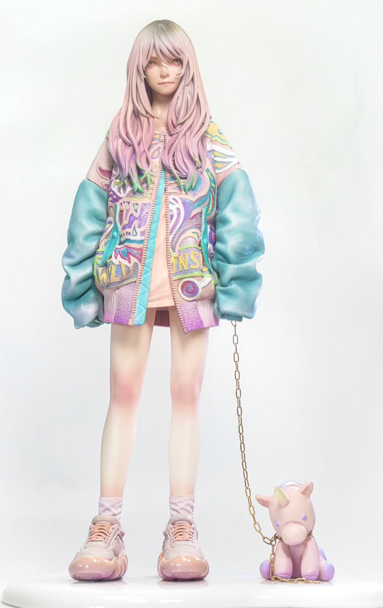 ワンフェスのお品書きです。 新作『鳥を抱いた少女』1/6キット 『メイ