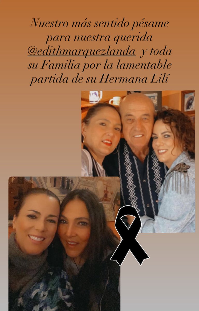 Nuestro más sentido pésame para nuestra querida <a href="/EdithMarquezL/">Edith Márquez</a> y toda su Familia por la lamentable partida de su Hermana Lilí Marquez Landa (+) 
04 de Febrero,2026