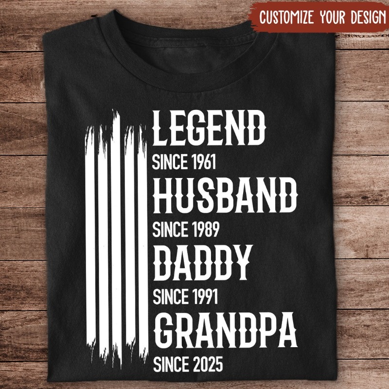 MyPersonalFunny's tweet photo. Legends in the Making Apparel, Proud Grandpa Shirt