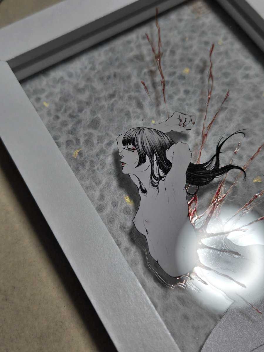 usasobax's tweet photo. 冥麿さん個展-壊咆-
作品届いたぁ～最高めっちゃ綺麗! https://t.co/XeL7XDlPSK