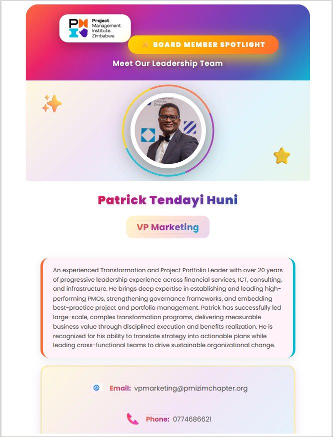 PMI ZIMBABWE CHAPTER tweet media