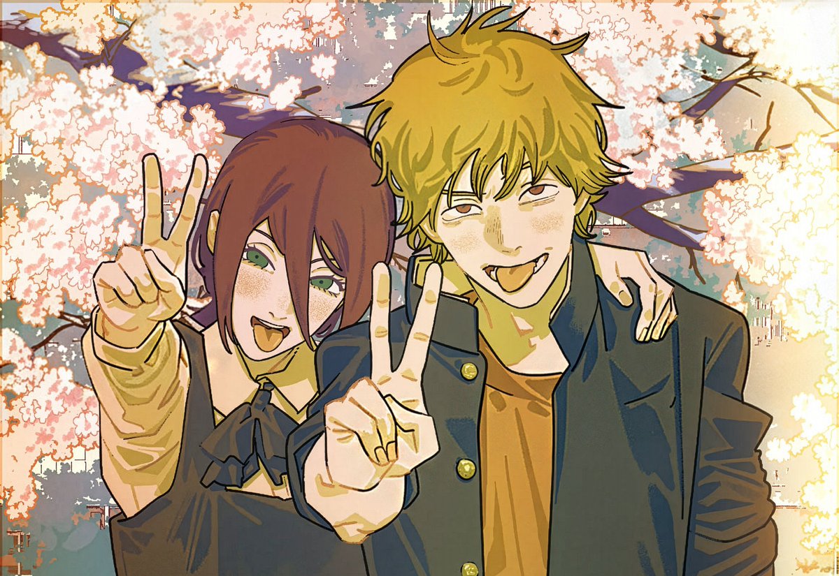 osarakii's tweet photo. denreze illustrations that look like they were taken of them just having fun and being silly school students together will always devastate me https://t.co/bOHAhcsrWt