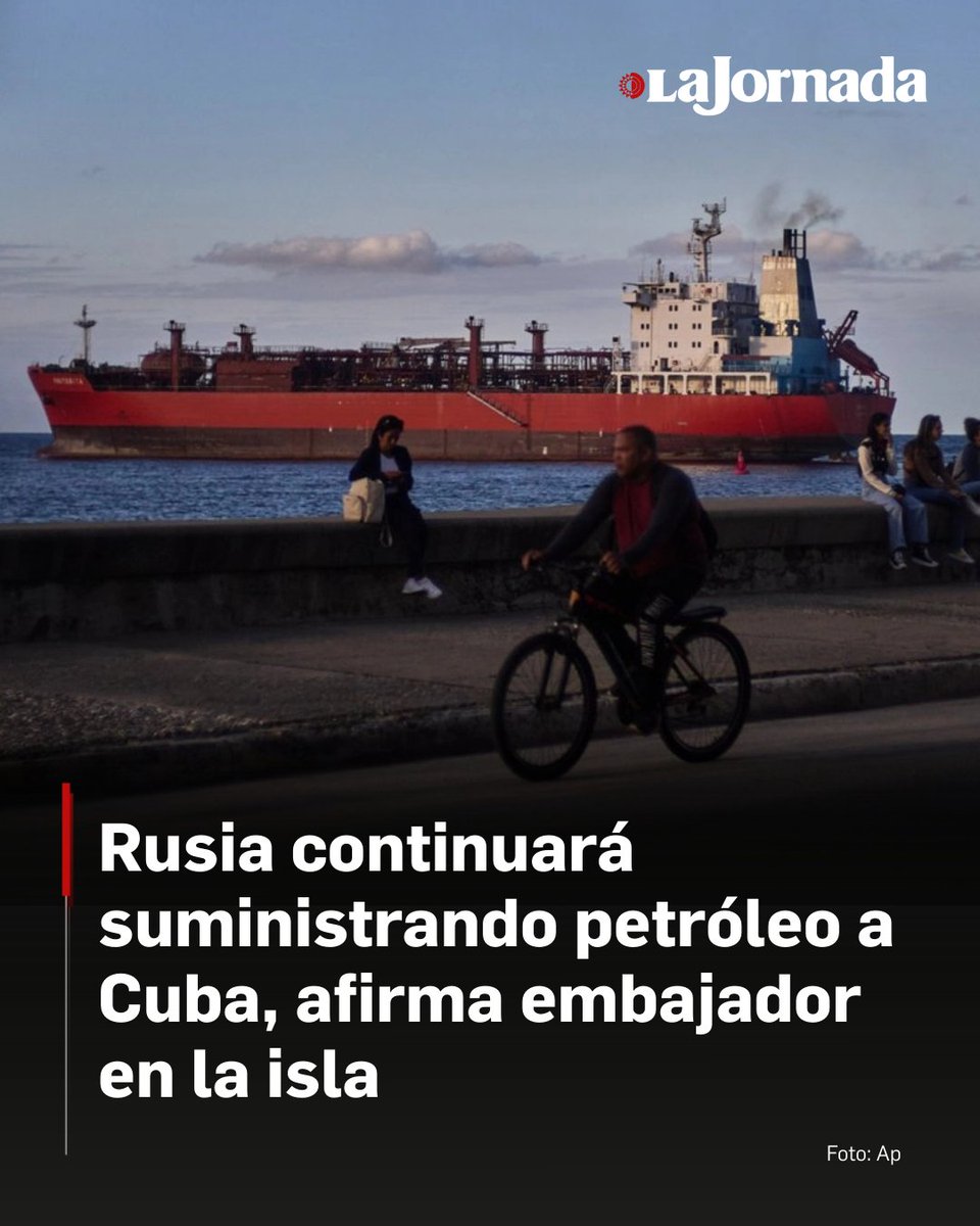 Rusia planea continuar suministrando su petróleo a Cuba, declaró en una entrevista con Sputnik el embajador de Rusia en La Habana, Víctor Koronelli.

“El petróleo ruso ha sido suministrado a Cuba en numerosas ocasiones en los últimos años. Prevemos que esta práctica continuará”,