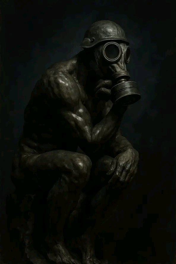 ReidelioMoret's tweet photo. #reideliomoret #artecubano   #Cuba
El pensador de Rodin: meditando como detener las guerras.
Técnica: Oleo/Lienzo, 100x75cms. Año 2021  Reinterpretación de la obra escultórica. https://t.co/yJpS3Y2lWv