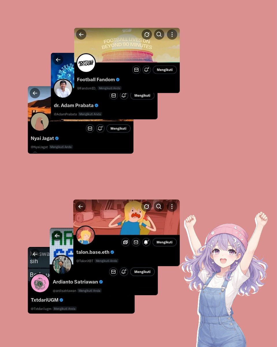 raisaaaa_0x's tweet image. another day another mutual ^^

ga salah lagi setelah cenblu melanda di follow akun"gede:

@TalonXBT @ardisatriawan @Txtdariiugm @FandomID_  @AdamPrabata @NyaiJagat 

appreciate y’all fr ^^

and yaaa aku juga masih pengen punya banyak temen, more and more

reply aja yaa aku follow…