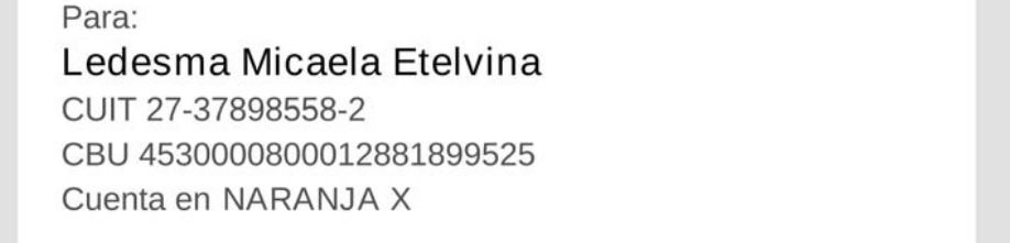 themiraclekit's tweet photo. Hola @NaranjaX sepan que le dieron el beneficio de tener una cuenta a una ESTAFADORA llamada LEDESMA MICAELA ETELVINA DNI 37.898.558 https://t.co/J02LXVgjis