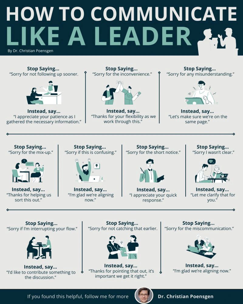 AlwaysKeepL's tweet photo. How to communicate like a leader https://t.co/K402rgzV0B