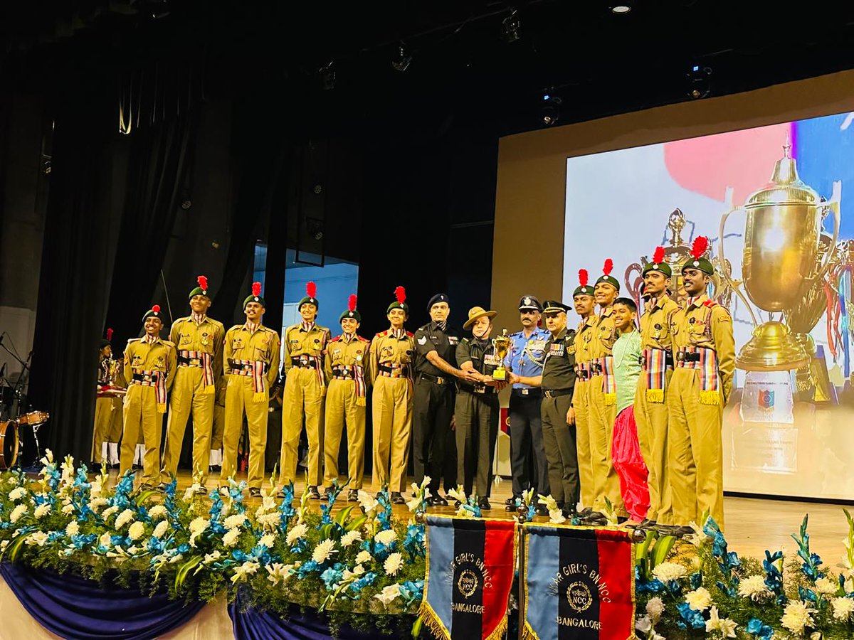 NCCPride_Mglr's tweet photo. NCC Group Mangalore secures Runners-Up position in Karnataka &amp; Goa Directorate for the 2nd consecutive year (among 6 groups). 🇮🇳
Felicitated by Air Commodore Arunkumar SB, VSM. Special appreciation for contributing highest 37 cadets to RDC 2026, New Delhi. 👏🎖️ https://t.co/oU5YjKxtkA