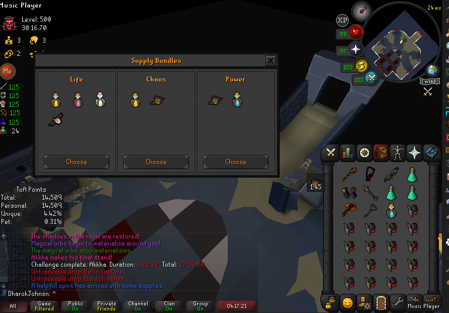 minor thing but made it to 2nd guardian without touching a prayer dose :)