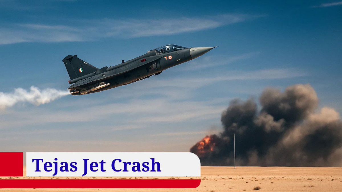 Breaking: Indian Tejas fighter jet crashes at Dubai Air Show 2025, pilot killed. Timeline, causes &amp; impact → [globalmirrorofficial.com/tejas-jet-cras…] 
#TejasCrash #DubaiAirShow #IndianAirForce #USA
