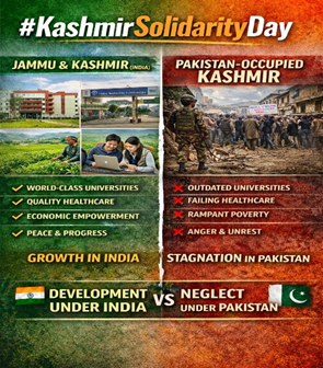 manashroy1980's tweet photo. Jammu &amp; Kashmir’s smart cities like Srinagar are setting the standard for urban planning.
PoK’s urban development remains stagnant, with outdated planning &amp; limited investment in infrastructure, preventing the creation of sustainable cities
#KashmirSolidarityDay
#KashmirKhushhaal https://t.co/KXmdoCGl7S