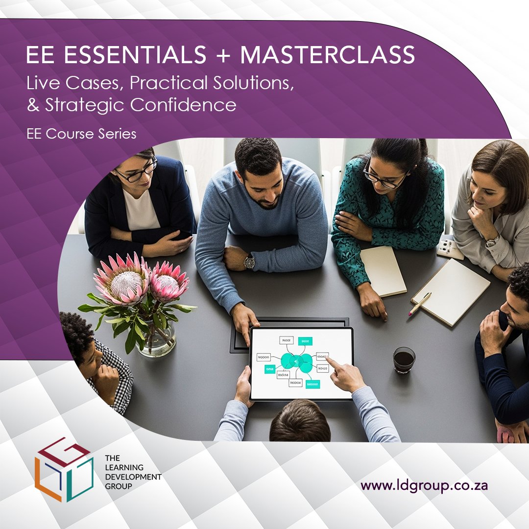 TheLearningDev1's tweet photo. EE Essentials + Masterclass = real impact. 💡
Online learning + 4-hr live session. HR teams &amp; managers gain confidence, clarity &amp; measurable results. Book your consultation 👉 Learn More https://t.co/9jjLm8vfCz
#EETraining #HRLeadership #CorporateStrategy #LDGroup https://t.co/4TgSqvlojB