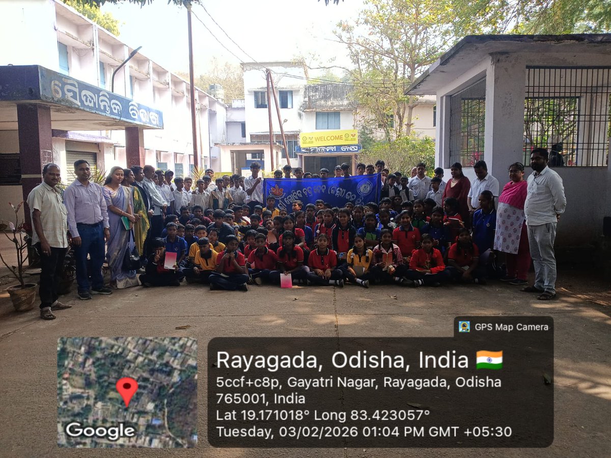 UGMIT79's tweet photo. 03.02.2026- "Warm welcome to the young minds of GCD High School 🌟! Students visited UGMIT, Rayagada today, exploring tech vibes &amp; innovation. https://t.co/N5k234AfZz