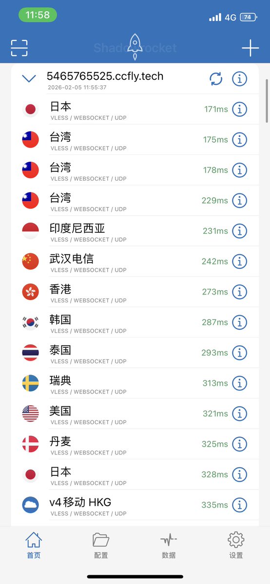 今日 #免费节点 可用600g

主页自用高速付费节点 7.8元一个月

订阅🔗5465765525.ccfly.tech/4c642cae-1a6d-…

另外出售 #telegram 账号 独享ip跨境电商优选 稳定不封号 解决tiktok 0播放封