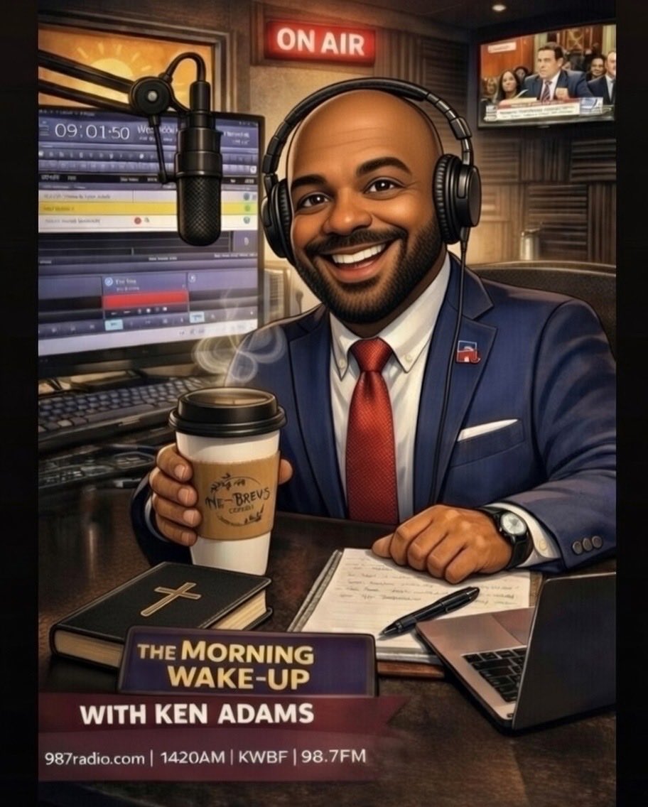 I’ll be visiting with Jordan Rackler, Lubbock County Commissioner for Precinct 4 on the show tomorrow morning. 
The Morning Wake Up with Ken Adams
Weekday mornings 6am-9am ct
Walk By Faith Radio
KWBF - 1420AM/98.7FM &amp; streaming online at 987radio.com
Parsley Foam Text