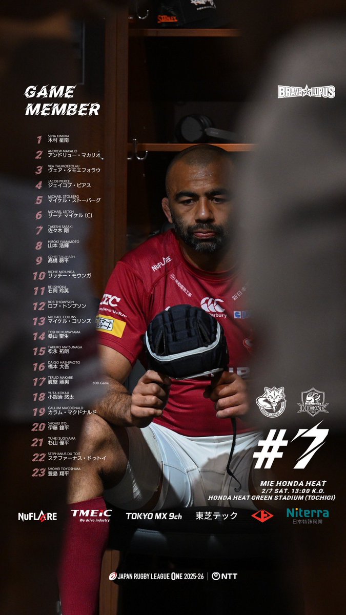 東芝ブレイブルーパス東京 (@bravelupus1048) / Highlights / X