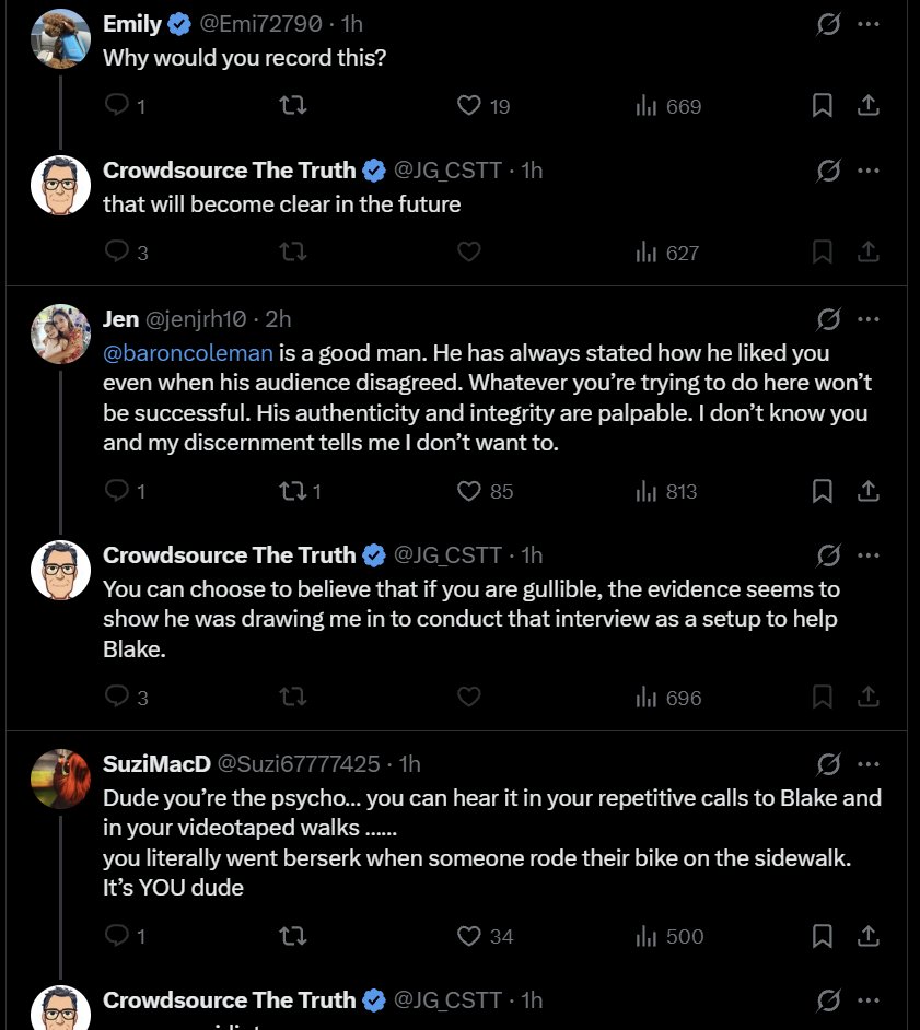 Now I understand why <a href="/BlakeBednarz/">Blake</a> needs to just STAY away from <a href="/JG_CSTT/">Crowdsource The Truth</a>. Dude will never help himself.