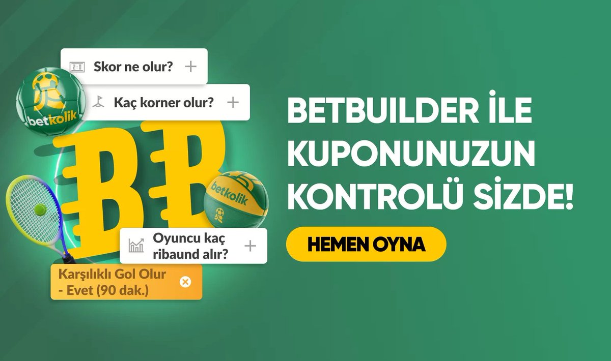 BetBuilder, tek bir spor etkinliğinde farklı bahis seçeneklerini birleştir heyecanı yüksek ve özel kuponlar yapılabilir. Bu özellik, farklı ihtimalleri tek bir kuponda toplayarak mega kazanç potansiyeli sağlar. #betkolik

Giriş: kolikortaklik1.com/links/?btag=26…

sshortly.net/f1d4967?Global… .