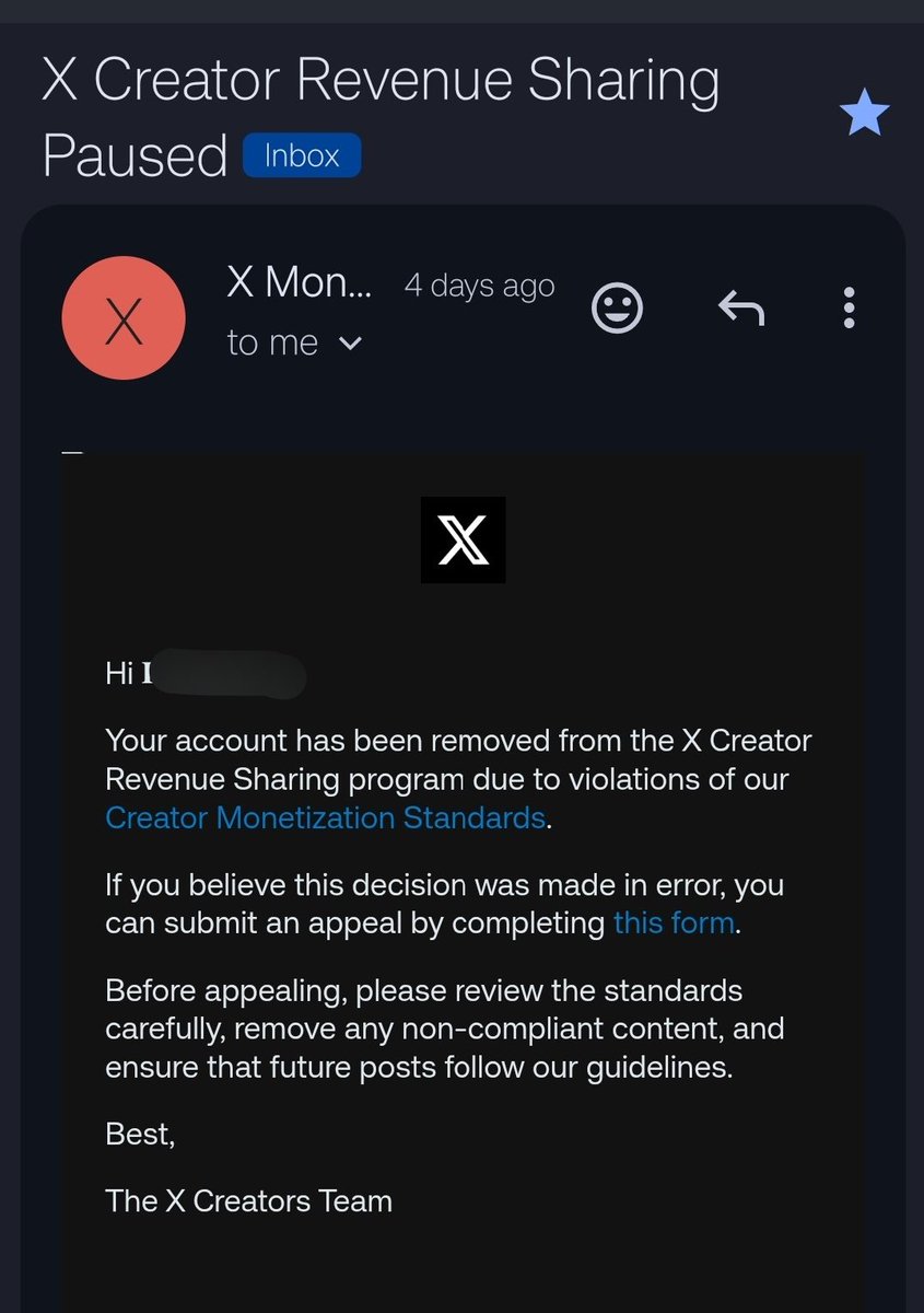 X अब Creator Revenue पॉज नहीं कर रहा है बल्कि सिस्टम से ही Remove कर रहा है

अगर आपने ध्यान दिया हो तो पहले Creator Revenue Pause होता था लेकिन अपील करने के बाद Unpause हो जाता था

और उस टाइम पीरियड के दौरान बना payout रिलीज कर दिया जाता था

लेकिन अब X नियमों को लेकर सख्त हो गया
