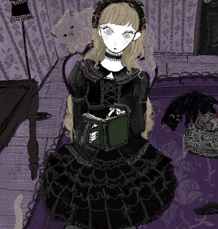 Girls for crazycatlady.com (commission)