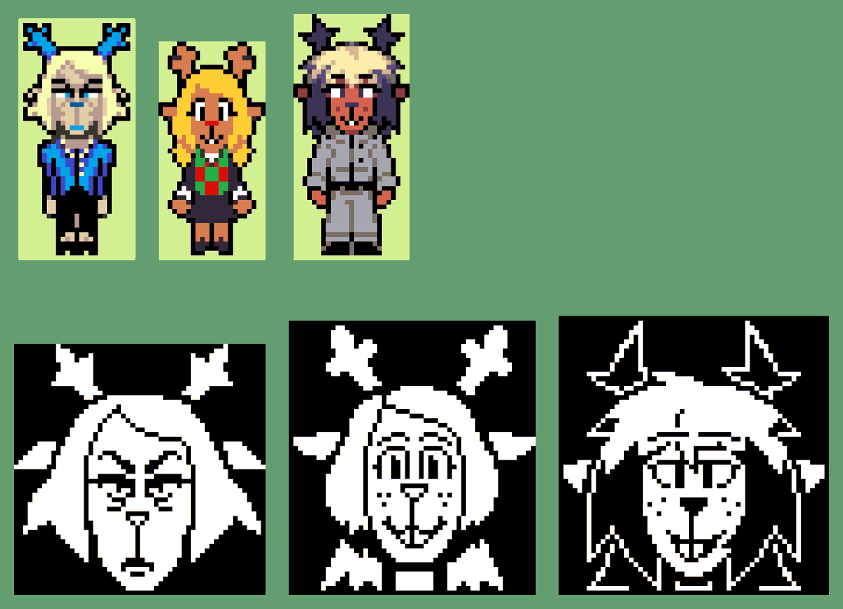 Purtangle's tweet image. Had a very strange dream about Deltarune's ending and had to recreate what I saw immediately