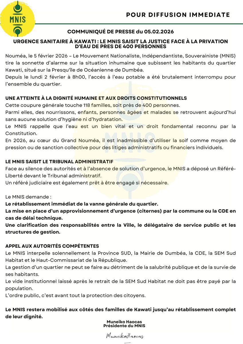 Mouvmnt Nationaliste Indépendantiste Souverainiste tweet media