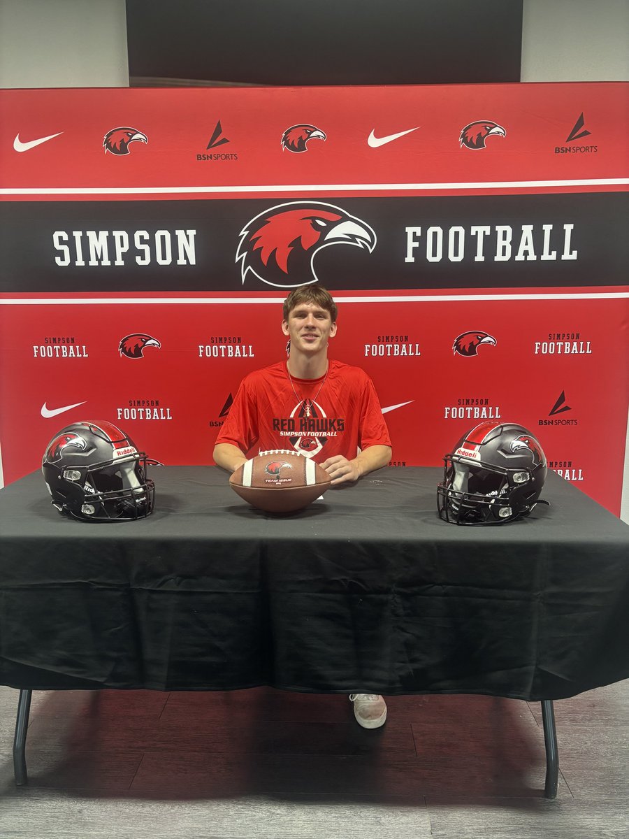 Simpson Red Hawks Football tweet media