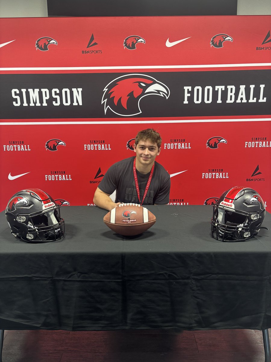 Simpson Red Hawks Football tweet media