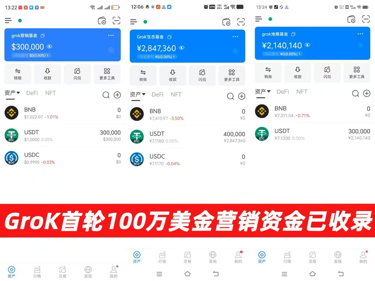 GroK will launch BSC chain (fair launch with a small amount of airdrop) at 20:01 on February 5th. GroK+is+wake+AI+by+Elon+Musk+will be launched within 48 hours, and AVE hot search will be launched for 10 days.

ca
0x6bc50a6ddc35cd46ddd3ddf5a8e8d6c3bb602520