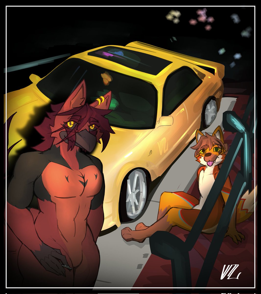 Just enjoying the night with <a href="/FlixVincent8/">🌺𝔽𝕖𝕝𝕚𝕩 𝕧𝕚𝕟𝕔𝕖𝕟𝕥🌺</a> 

#drawing #practice #digitalart #furryart #furry #furro