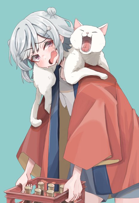 猫の日だからボイロ(広義)ちゃんとネコたち4枚 